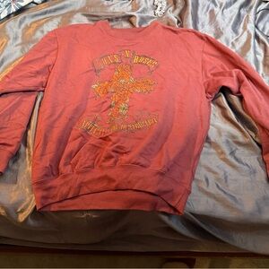 Red Guns and Roses crewneck